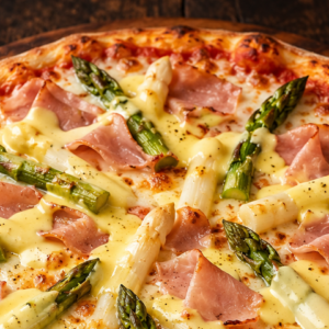Spargel Pizza